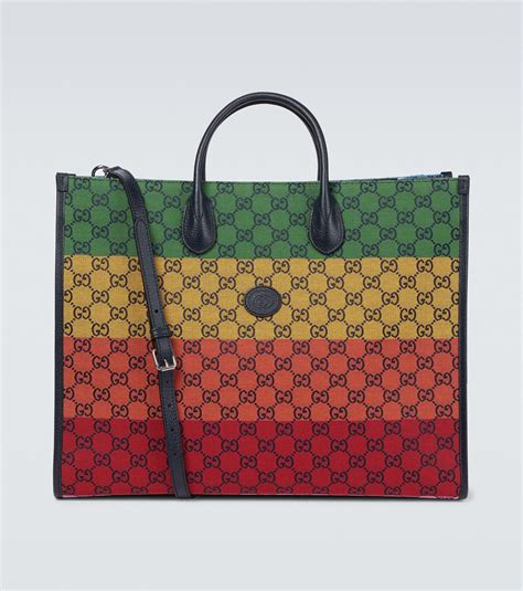 gg multicolor small tote bag